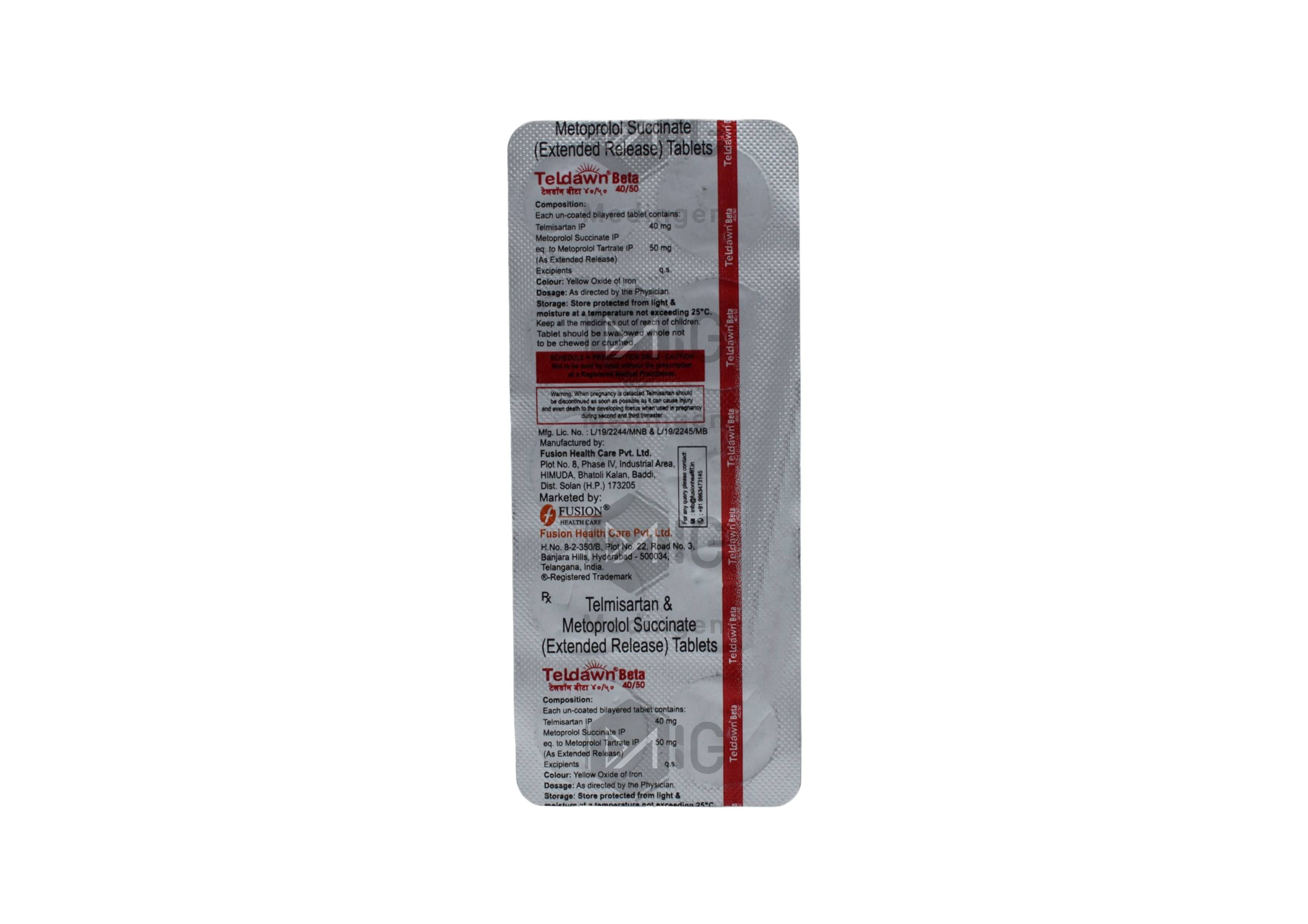 TELDAWN BETA 40/50MG